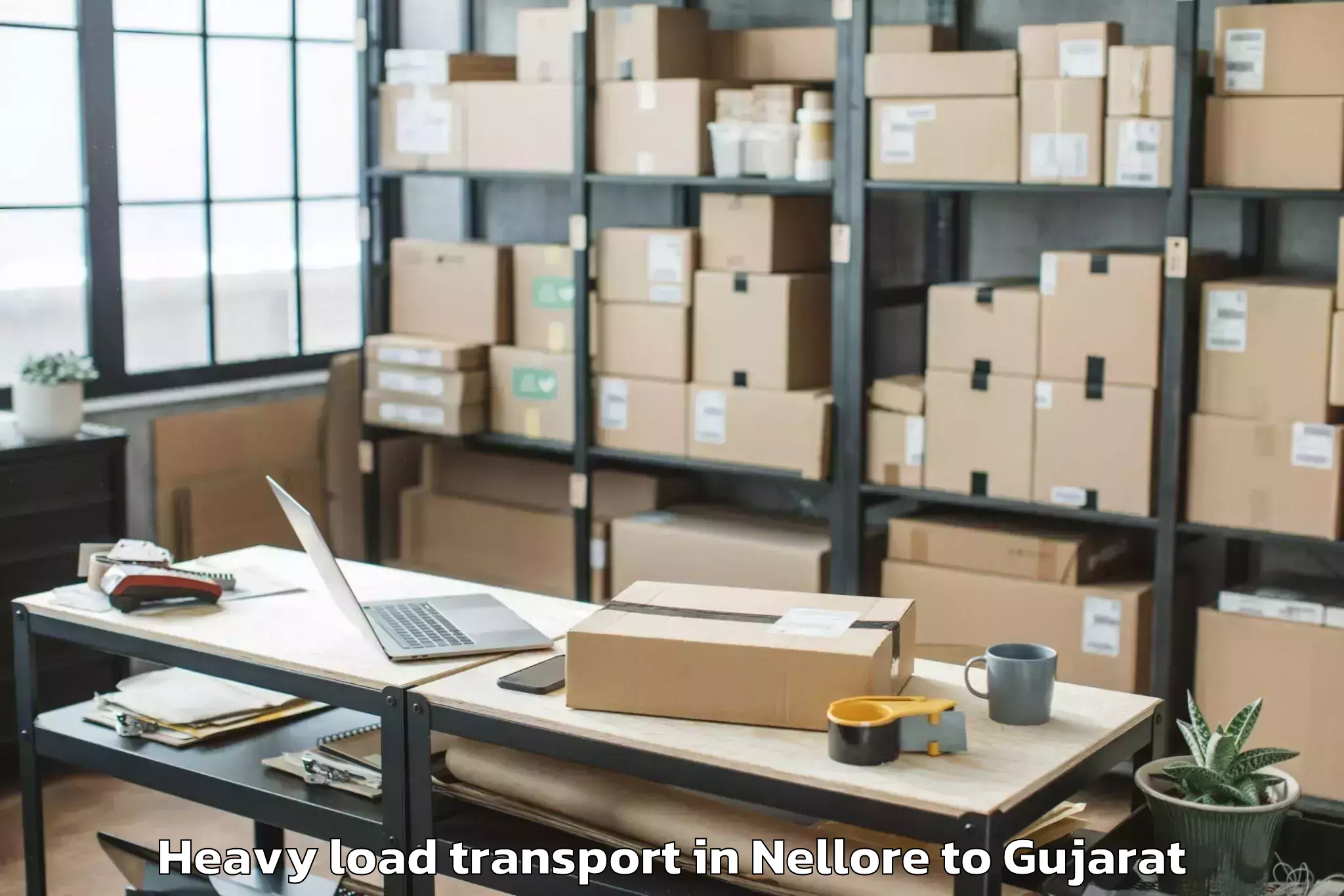 Book Your Nellore to Kadodara Heavy Load Transport Today